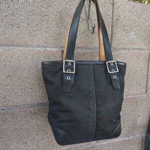 Coach Vintage Black Tote Bag